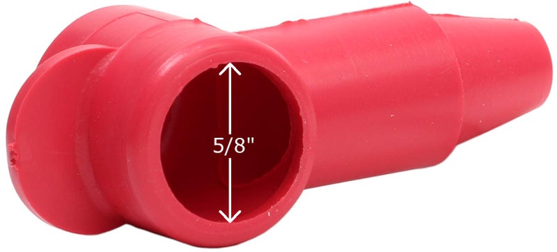 Fastronix Solutions أغطية طرفية Fastronix مقاس 5/16 بوصة باللونين الأحمر والأسود - Image 3